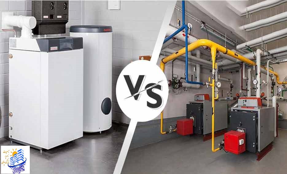 تفاوت پکیج زمینی با دیگ موتور خانه